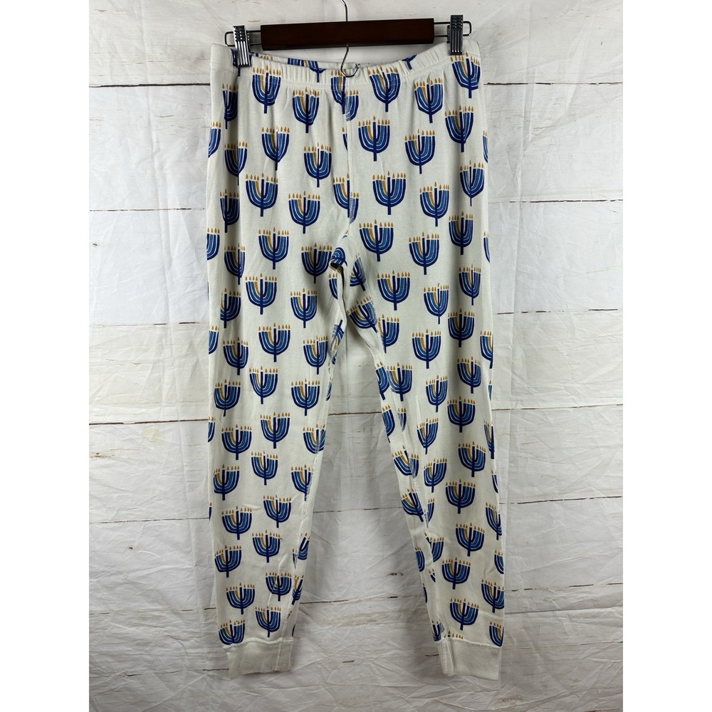 Hanna Anderson Women Hanukkah Holiday 2pc Pajama Set Large Organic Cotton Unisex - Picture 5 of 8